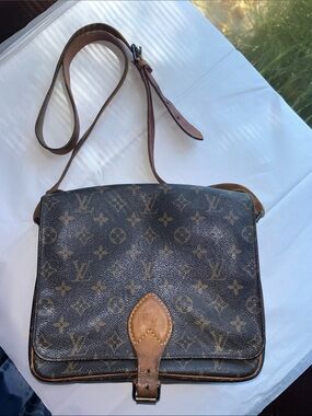 Louis Vuitton Vintage Cartouchiere GM Monogram Canvas shoulder bag
